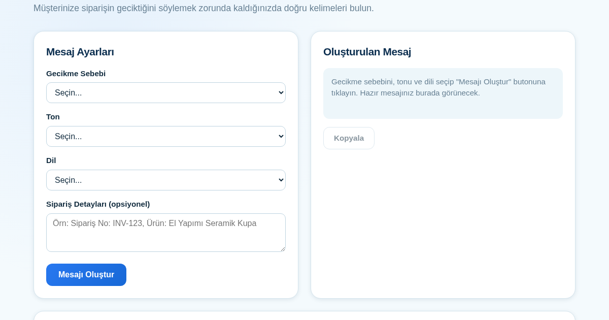 Polite Delay Notice Generator — 9 Languages